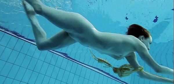  Little tits teen Lada underwater naked
